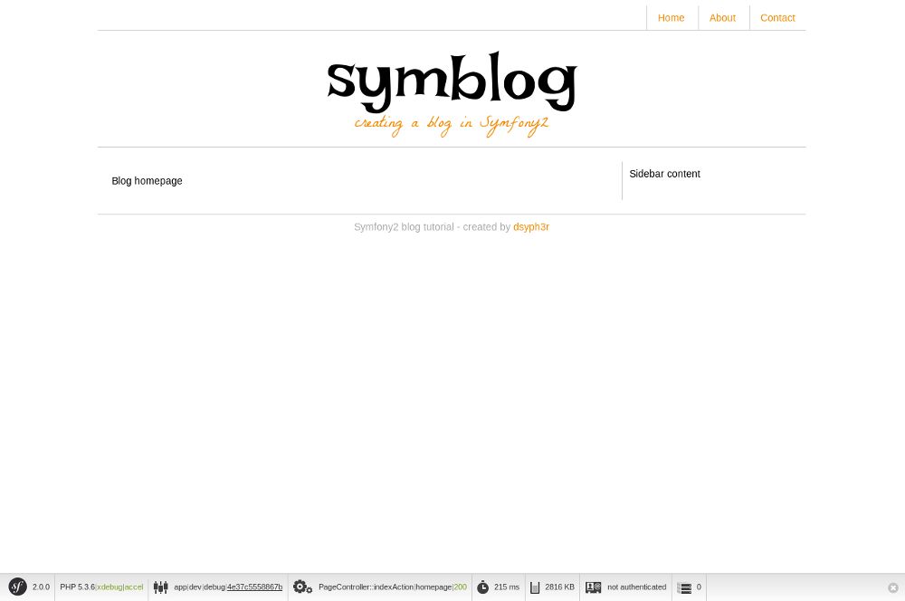 symblog main template layout